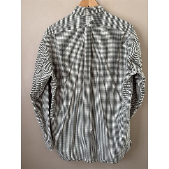 Ralph Lauren Mens Medium Green Gingham Plaid Shirt McMeel Button Down Cotton - Picture 7 of 7